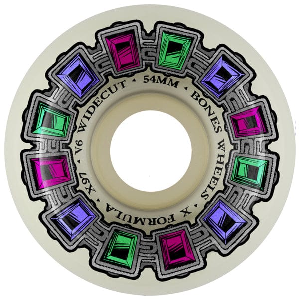 Bones Wheels Ruote skateboard 54mm / 97 Ruote skate X Formula Dial Of Destiny V6 97A 54mm