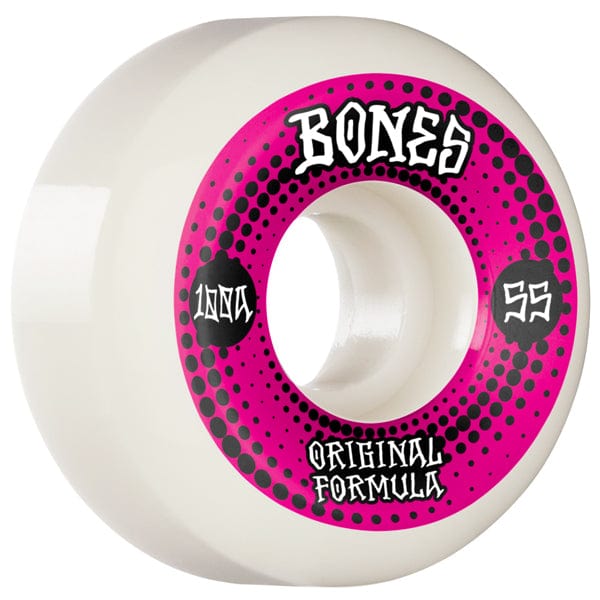 Bones Wheels Ruote skateboard 55mm / 100 Ruote skate 100´s OG Formula White V5 100A 55mm