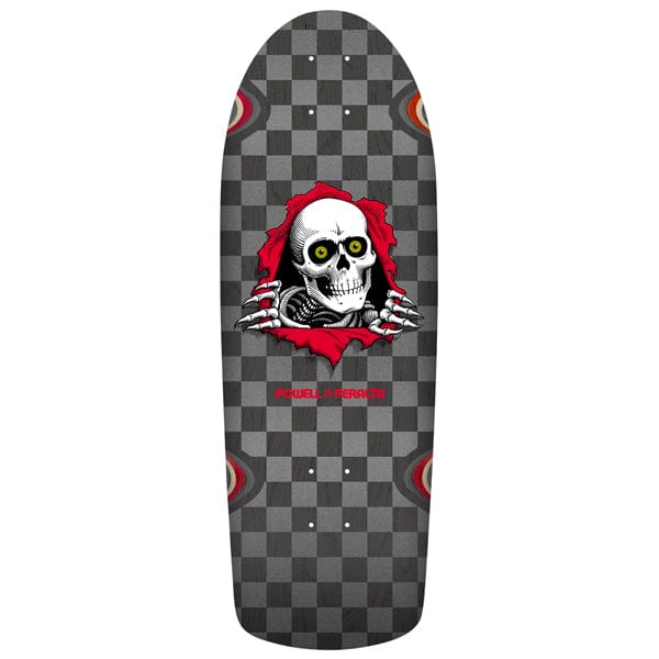 Powell Peralta Tavola skateboard 10" Tavola skate old school Ripper Checker Silver Black 10"