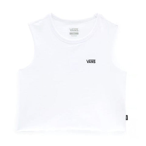 T-shirt senza manica da donna Junior V Muscle White