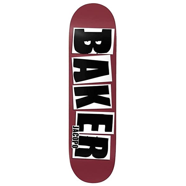 Baker Skateboards Tavola skateboard Tavola skate Jacopo Carozzi Brand Name Maroon 8