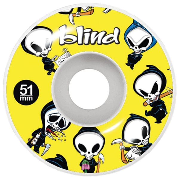 Blind Skateboards Ruote skateboard Ruote skate Reaper Wallpaper Yellow 99A 51mm Downtown