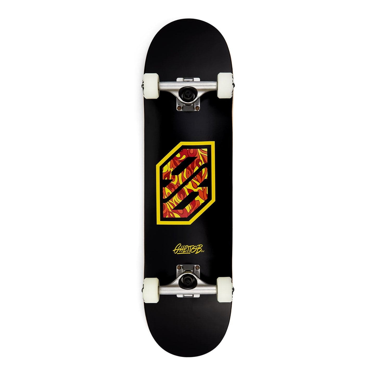 Ghetto Blaster Skateboard completo Skate per principianti Flame Yellow Downtown
