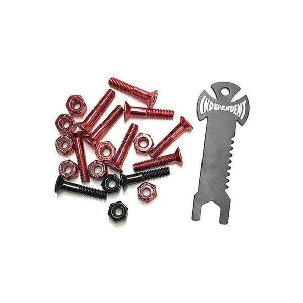 Independent Truck Co Hardware skateboard Viti Genuine Parts Cross Bolts Phillips Tool red / black Downtown