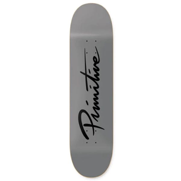 Primitive Skateboards Tavola skateboard Tavola skate Nuevo Script Core Grey 8.38" Downtown