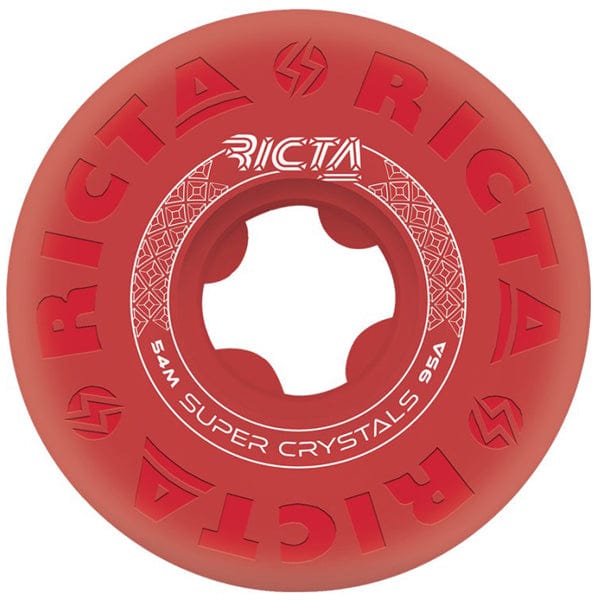 Ricta Wheels Ruote skateboard Ruote skate Super Crystals Trans 95A 54mm Downtown