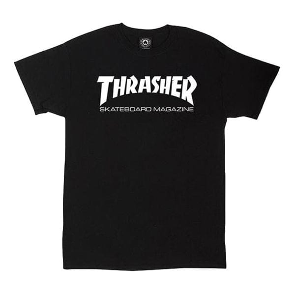 Thrasher Tshirt T-shirt a manica corta da uomo Skate Mag Black Downtown