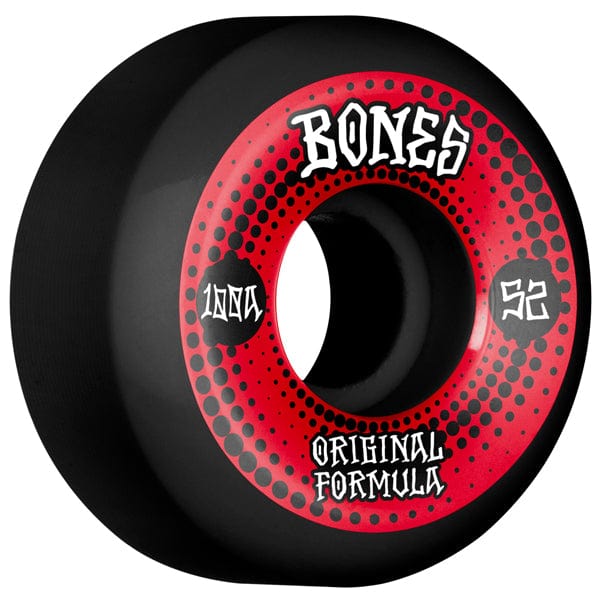 Bones Wheels Ruote skateboard 52mm / 100 Ruote skate 100´s OG Formula Black V5 100A 52mm