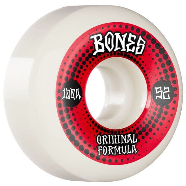 Bones Wheels Ruote skateboard 52mm / 100 Ruote skate 100´s OG Formula White V5 100A 52mm