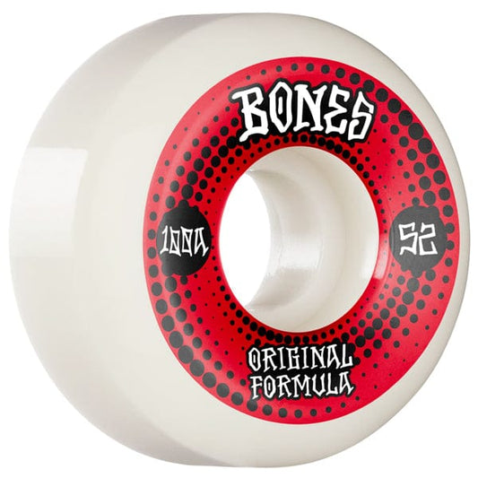 Bones Wheels Ruote skateboard 52mm / 100 Ruote skate 100´s OG Formula White V5 100A 52mm