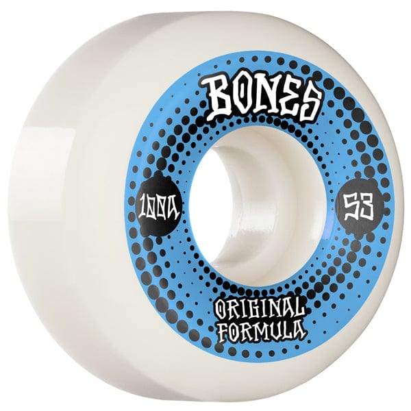 Bones Wheels Ruote skateboard 53mm / 100 Ruote skate 100´s OG Formula White V5 100A 53mm