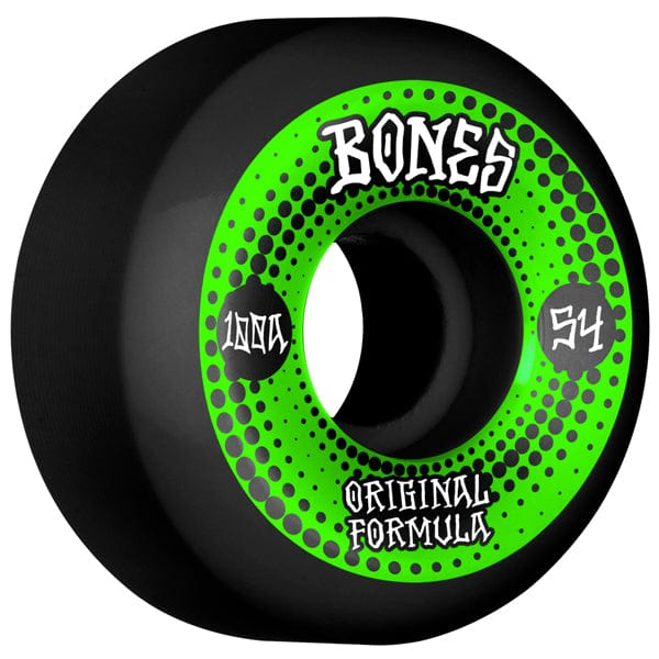 Bones Wheels Ruote skateboard 54mm / 100 Ruote skate 100´s OG Formula Black V5 100A 54mm