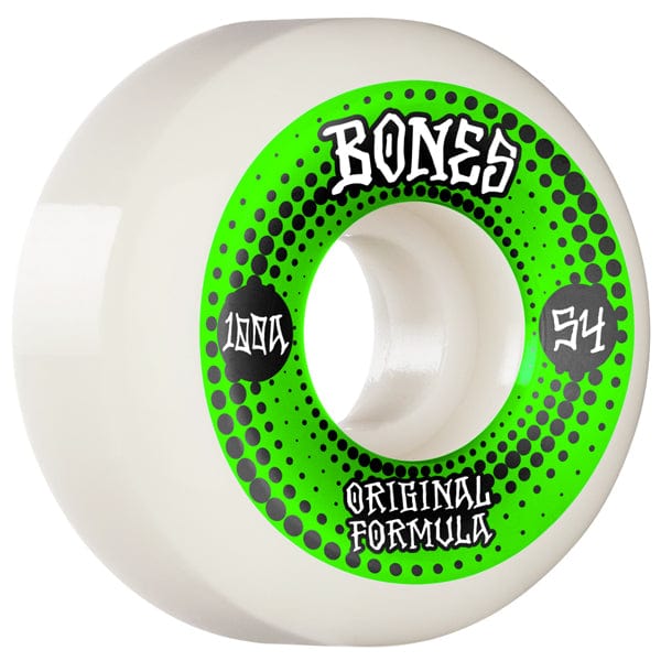 Bones Wheels Ruote skateboard 54mm / 100 Ruote skate 100´s OG Formula White V5 100A 54mm