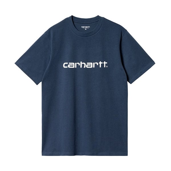 Carhartt T-shirt da uomo T-shirt a manica corta da uomo Script Squid Salt