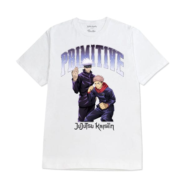 Primitive Skateboards T-shirt da uomo T-shirt a manica corta da uomo Duo White