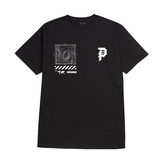 Primitive Skateboards T-shirt da uomo T-shirt a manica corta da uomo Mapping Dirty P Black