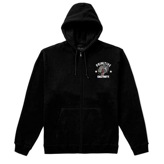 Primitive Skateboards Variation Felpa con cappuccio da uomo Black Jaguar Zip Black