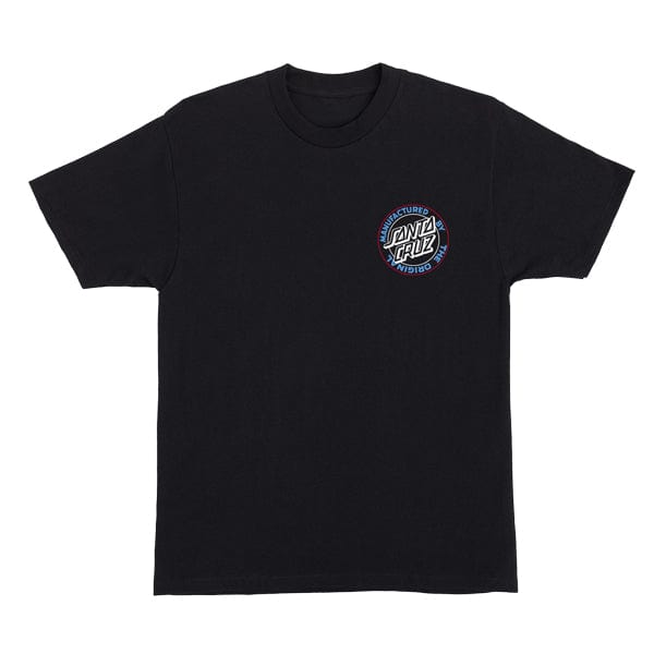 Santa Cruz Skateboards T-shirt T-shirt a manica corta da uomo Natas Screaming Panther Black