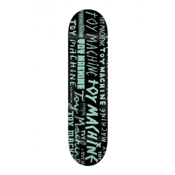 Toy Machine Tavola skateboard 8.25" Tavola skate Word Marks Black 8.25"