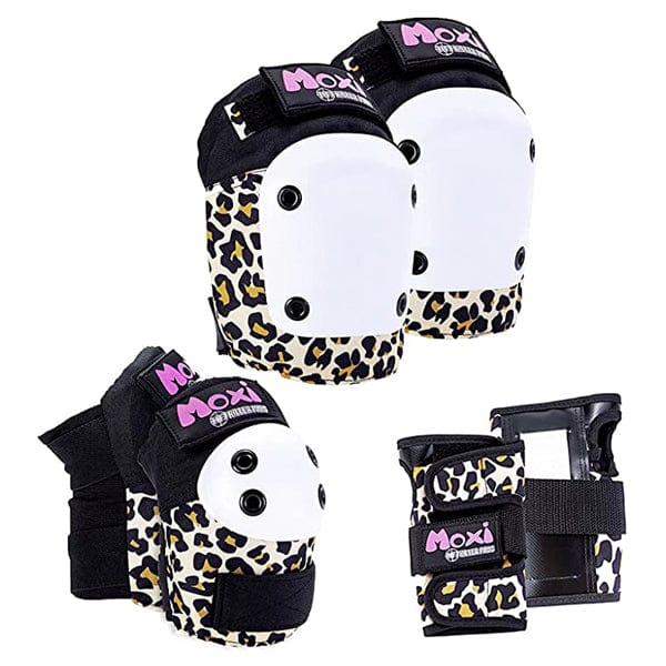 187 Protezioni Skate Protezioni skate adulto Moxi Pad Super Six-Pack Adult Leopard