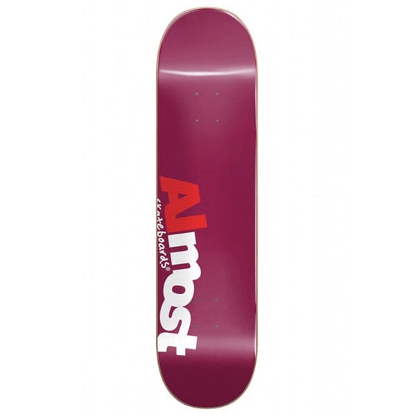 Almost Skateboards Tavola skateboard Tavola skate Most Hybrid Burgundy 8" Downtown