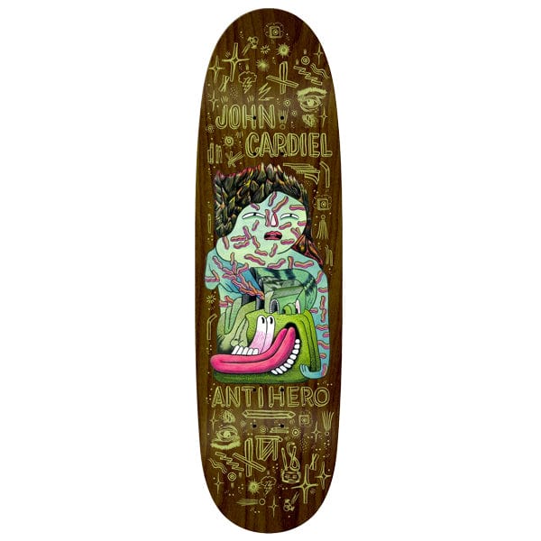 AntiHero Skateboards Tavola skateboard Tavola skate John Cardiel Hug The Pavement 2 9.18" Downtown