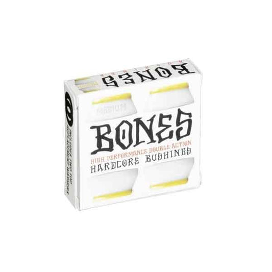 Bones Wheels Hardware skateboard Gommini per skate Hardcore Bushings Medium 91A white / yellow Downtown