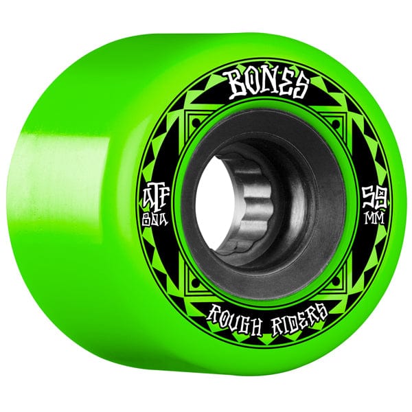 Bones Wheels Ruote skateboard Ruote skate / cruiser ATF Rough Rider Runners Green 80A
