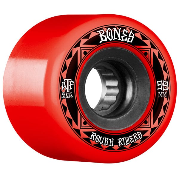 Bones Wheels Ruote skateboard Ruote skate / cruiser ATF Rough Rider Runners Red 80A