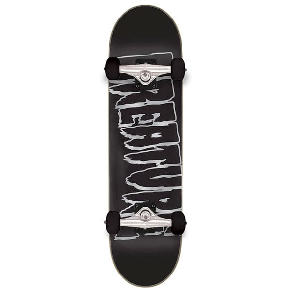 Creature Skateboards Skateboard completo Skate per principianti Logo Outline Metallic Large Black 8.25