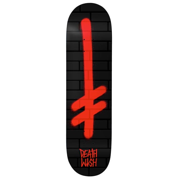 Deathwish Skateboards Tavola skateboard Tavola skate Gang Logo Bricks Black Red 8.0" Downtown