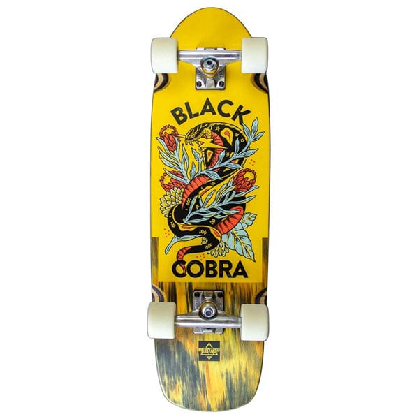 Dusters California Skateboard completo Cruiser Black Cobra Yellow 29.5