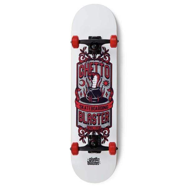Ghetto Blaster Skateboard completo Skate per principianti Kobra Red 7.875