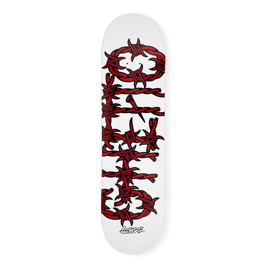 Ghetto Blaster Tavola skateboard Tavola skate Barbed Wire Red Pregripped 8.25" Downtown