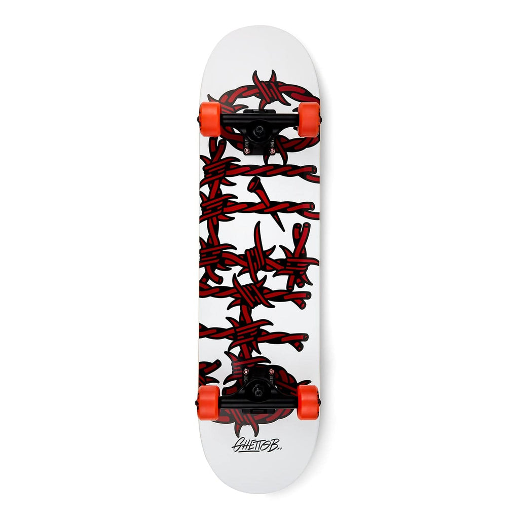 Ghetto Blaster Skateboard completo Skate per principianti Barbed Wire Red Downtown