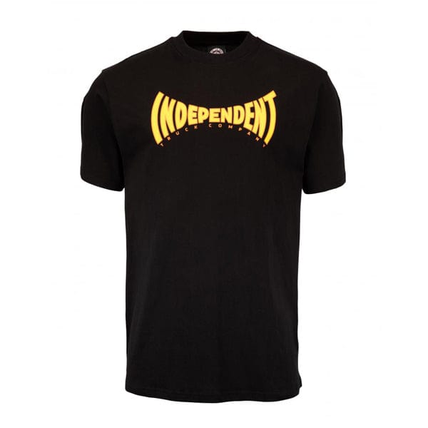 Independent Truck Co Tshirt T-shirt a manica corta da uomo Spanning Black Downtown