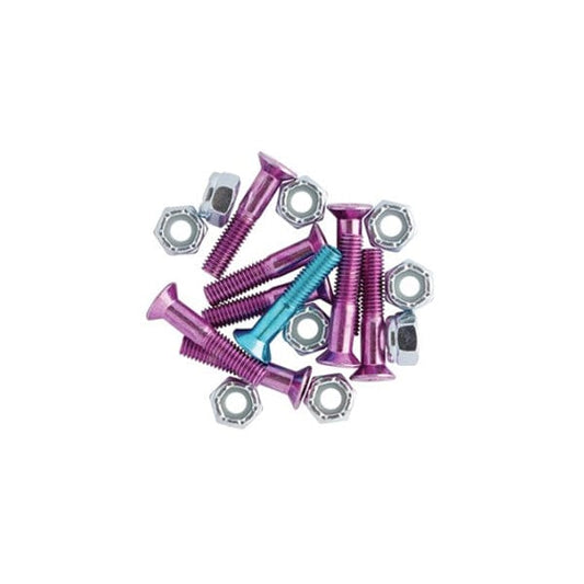 Krux Trucks Hardware skateboard Viti Krome Phillips 1" Pink Blue Downtown
