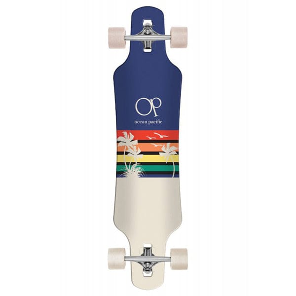 Ocean Pacific Longboard Longboard Sunset Drop Through White Navy 39