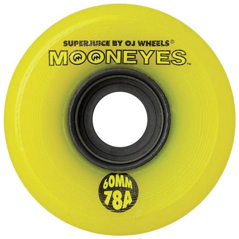 Ruote skate / cruiser Super Juice Moon Eyes Yellow 78A 60mm