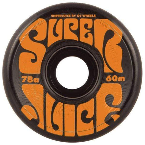 Ruote skate / cruiser Super Juice Black Orange 78A 60mm