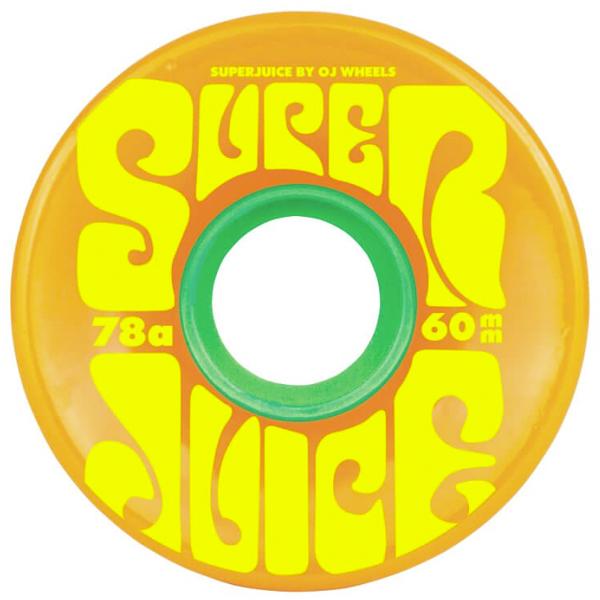 OJ Wheels Ruote skateboard Ruote skate / cruiser Super Juice 78A 60mm citrus Downtown
