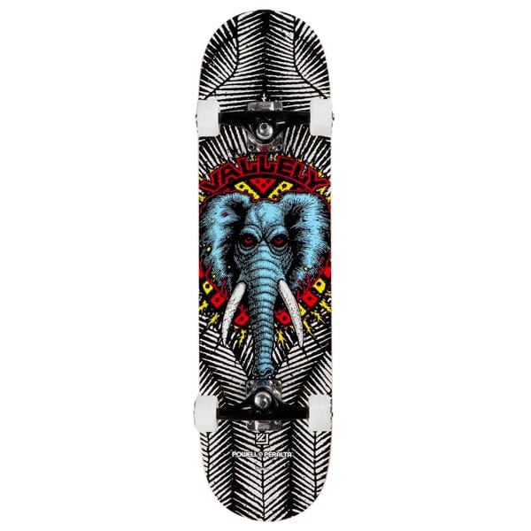 Powell Peralta Skateboard completo Skate per principianti Mike Vallely Elephant Birch White 8