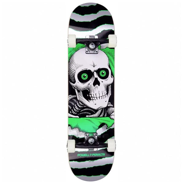 Powell Peralta Skateboard completo Skate per principianti Ripper Birch Silver Green 8