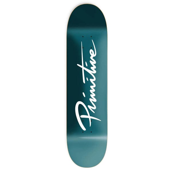 Primitive Skateboards Tavola skateboard Tavola skate Nuevo Script Core Teal Downtown