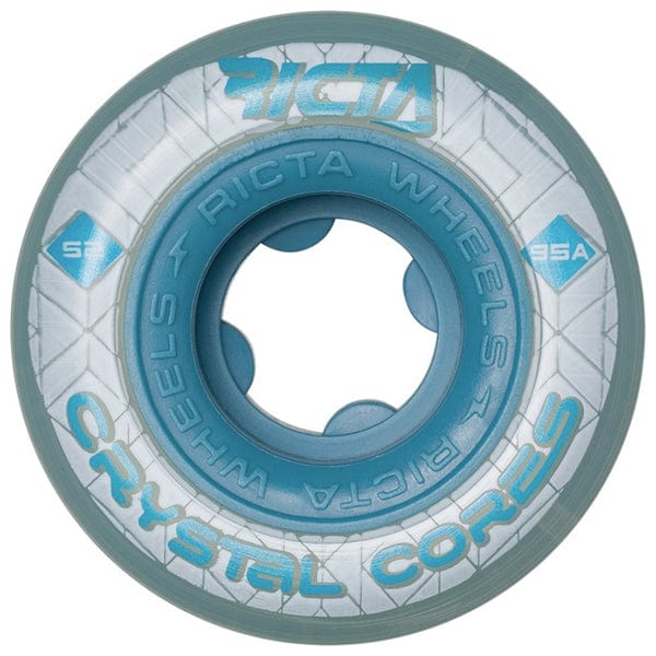 Ricta Wheels Ruote skateboard Ruote skate Crystal Core Blue 95A 52mm Downtown