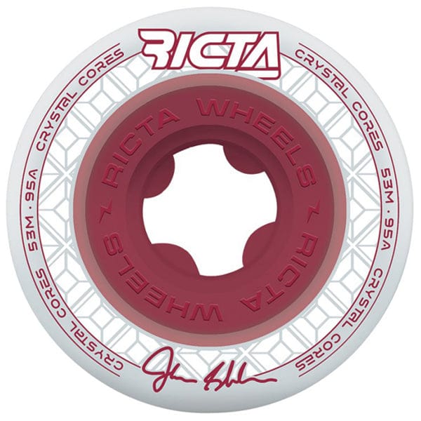 Ricta Wheels Ruote skateboard Ruote skate John Shanahan Crystal Core Red 95A 53mm Downtown