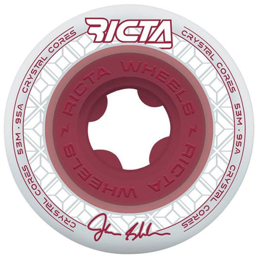 Ricta Wheels Ruote skateboard Ruote skate John Shanahan Crystal Core Red 95A 53mm Downtown