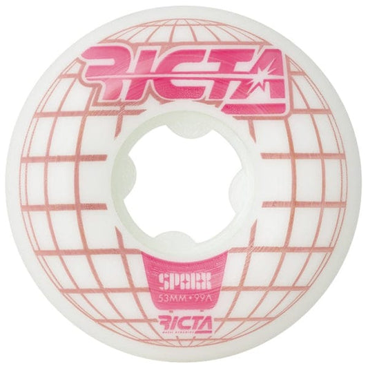 Ricta Wheels Ruote skateboard 53mm / 99 Ruote skate Sparx Mainframe White 99A 53mm