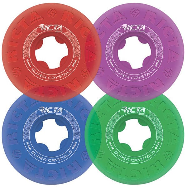 Ricta Wheels Ruote skateboard Ruote skate Super Crystals Trans 95A 54mm Downtown