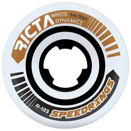 Ricta Wheels Ruote skateboard Ruote skate Speedrings Wide 99A 54mm brown Downtown